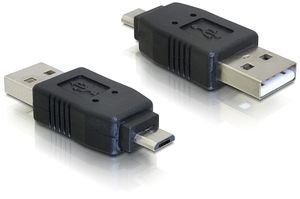 Delock 65036 Adapter USB 2.0 Type Micro-B male naar USB 2.0 Type-A male