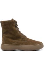 Tod's bottines en daim - Vert - thumbnail