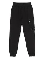 C.P. Company Kids pantalon de jogging à patch logo - Noir - thumbnail