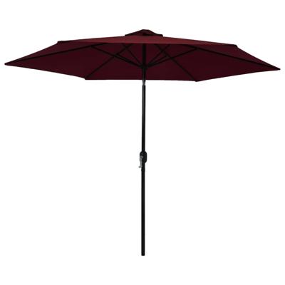 vidaXL Parasol met metalen paal 300 cm bordeauxrood vidaXL Parasol met metalen paal 300 cm bordeauxrood