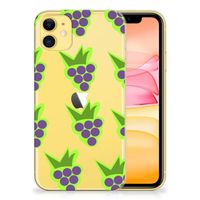 Apple iPhone 11 Siliconen Case Druiven - thumbnail