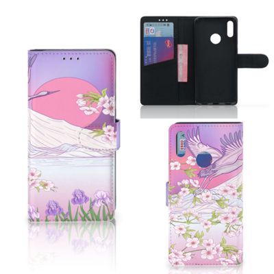 Huawei Y7 Pro | Y7 Prime (2019) Telefoonhoesje met Pasjes Bird Flying Huawei Y7 Pro | Y7 Prime (2019) Telefoonhoesje met Pasjes Bird Flying
