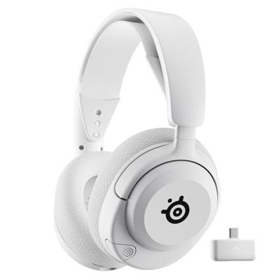 SteelSeries Arctis Nova 5 Draadloze multi-system gaming-headset, wit, magnetische neodymium-drivers, meer dan 100 audio-voorinstellingen – batterij 60 HR – 2,4 GHz of BT