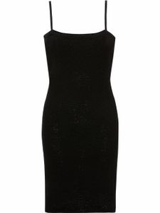 JW Anderson robe-caraco courte en maille - Noir