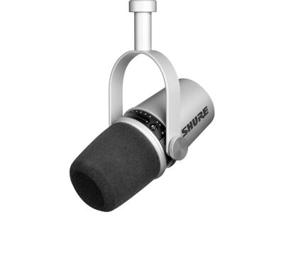 Shure MV7 Zilver Microfoon voor studio's