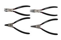 GEDORE red Montagetangenset, 4-delig, gereedschapsset voor binnen- en buitenborgringen, rechte en schuine bekken, R28002004