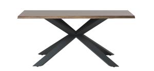 Eettafel Arno Smoked 90x160 cm Fixed - Giga Living