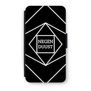 Negenduust geometrisch: iPhone XS Flip Hoesje