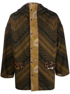 Pierre-Louis Mascia graphic-print hooded jacket - Vert