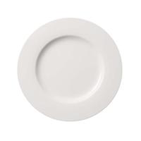 Villeroy en Boch Twist White platte borden, 27 cm, premium porselein, wit, 1 stuk