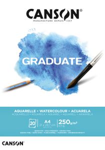 Aquarelblok Canson Graduate A4 250gr 20vel