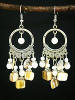 Boho Schelp oorbellen