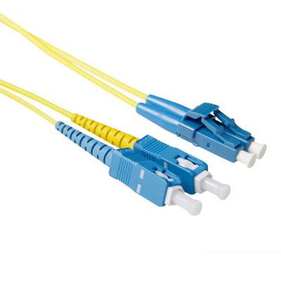 ACT 50 meter LSZH Singlemode 9/125 OS2 short boot glasvezel patchkabel duplex met LC en SC connector