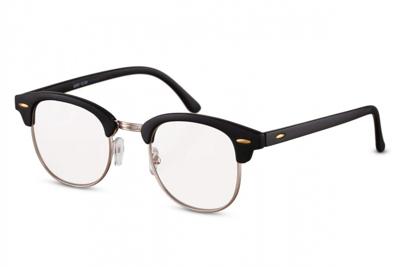 CWI leesbril unisex vierkant zwart/goud (CWI4003) sterkte +3.0