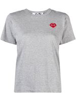 Comme Des Garçons Play t-shirt en coton à logo imprimé - Gris