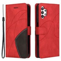 Bi-Color Series Samsung Galaxy A32 5G/M32 5G Wallet Case - Rood - thumbnail