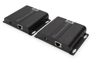 Digitus DS-55124 1 poort HDMI Extender set 3840 x 2160 Pixel Zwart