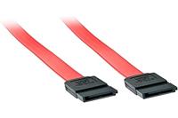 LINDY sata kabel 0.5m rood