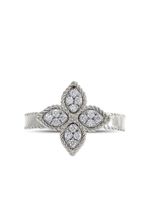 Roberto Coin bague Princess Flower en or blanc 18ct sertie de diamants - Argent - thumbnail