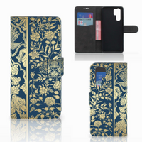 Huawei P30 Pro Hoesje Beige Flowers - thumbnail