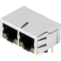 Weidmüller RJ45G1 R12D 3.3EG/Y TY 2544500000 Bus, inbouw horizontaal Aantal polen 10 Zilver, Zwart 80 stuk(s) - thumbnail