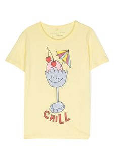 Stella McCartney Kids t-shirt en coton à imprimé graphique - Jaune