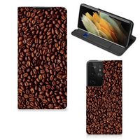 Samsung Galaxy S21 Ultra Flip Style Cover Koffiebonen