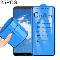 25 stuks 2.5 D volledige lijm volledige cover keramiek film voor Huawei mate 10 Lite