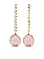 Octavia Elizabeth boucles d'oreilles pendantes en or 18ct ornées de diamants et de saphirs