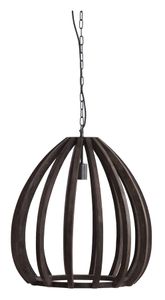 Light & Living Hanglamp Barsia Mangohout, 50cm - Donkerbruin