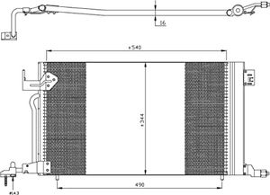 Condensor, airconditioning 35304