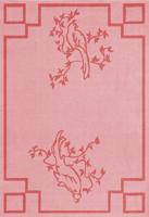 Layered - Vloerkleed Chinoiserie Wool Rug Scarlet Pink - - thumbnail