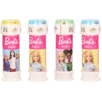 24x Barbie bellenblaas flesjes met bal spelletje in dop 60 ml voor kinderen - thumbnail