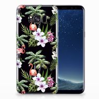 Samsung Galaxy S8 Plus TPU Hoesje Flamingo Palms