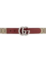 Gucci Kids ceinture à plaque logo GG - Rouge