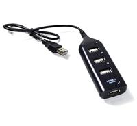 VAKOSS USB 2.0-hub, 4 poorten geschikt voor apparaten zoals muis, toetsenbord, scanner, printer, netwerkcamera, PDA en andere apparaten met USB-poorten