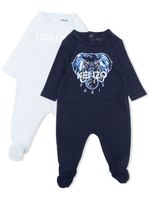 Kenzo Kids lot de 2 pyjamas à logo imprimé - Bleu