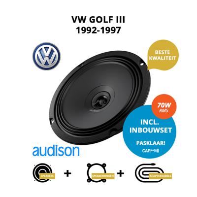 Premium speakers voor VW Golf III 1992-1997 - Voordeuren/achterdeuren Premium speakers voor VW Golf III 1992-1997 - Voordeuren/achterdeuren
