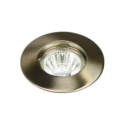 Halogeenspot Rond Geborsteld staal 50mm