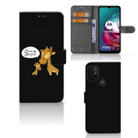 Motorola Moto G10 | G20 | G30 Leuk Hoesje Giraffe - thumbnail