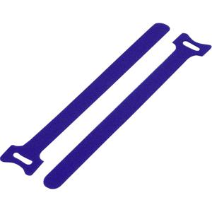 TRU COMPONENTS TC-MGT-240BE203 Klittenband kabelbinder Om te bundelen Haak- en lusdeel (l x b) 240 mm x 16 mm Blauw 1 stuk(s)