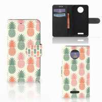 Motorola Moto C Plus Book Cover Ananas