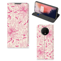 OnePlus 7T Smart Cover Pink Flowers
