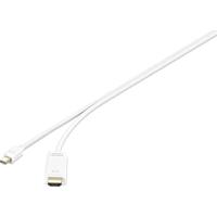 Renkforce RF-4660902 DisplayPort-kabel Mini-displayport/HDMI Adapterkabel Mini DisplayPort-stekker, HDMI-A-stekker 1.
