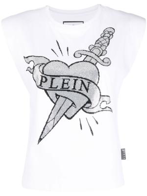 Philipp Plein Tanktop met logoprint - Wit