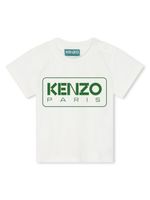 Kenzo Kids t-shirt en coton biologique à logo imprimé - Blanc - thumbnail