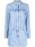 MOSCHINO JEANS robe courte en jean à manches longues - Bleu