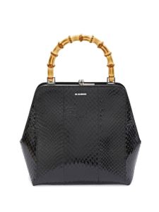 Jil Sander sac porté épaule Goji Bamboo - Noir