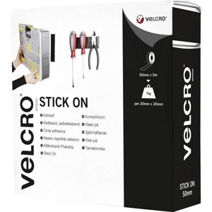 VELCRO® VEL-EC60243 Klittenband Om vast te plakken Haak- en lusdeel, Extra sterk (l x b) 5000 mm x 50 mm Zwart 5 m