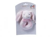 Gamberritos ringrammelaar konijn 12 cm roze